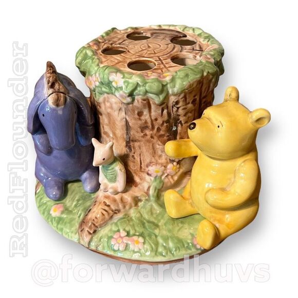 Vintage Disney Winnie the Pooh Hand-Painted Toothbrush Holder - Picture 1 of 8